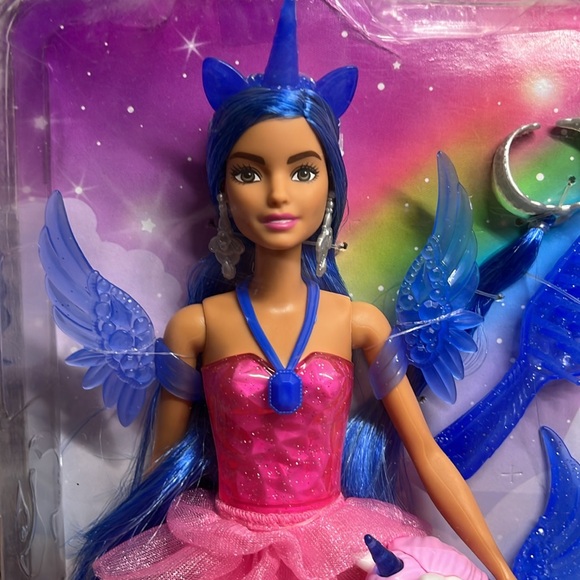 BARBIE UNICORN TOY, 65TH ANNIVERSARY DOLL HRR16 Ages 3+ - Picture 4 of 10